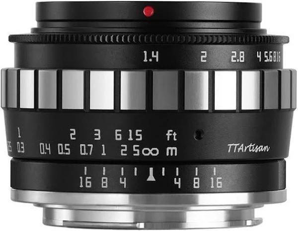 TTArtisan 23mm f/1.4 Lens For Canon RF (Black & Silver)