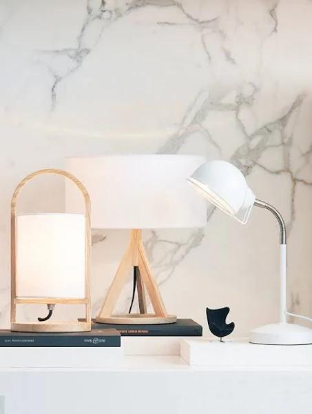 Peggy Adjustable Table Lamp in White