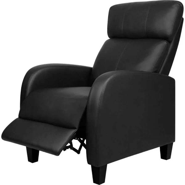 Artiss PU Leather Reclining Armchair - Black