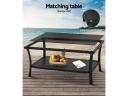 Gardeon Outdoor Wicker Cushion Furniture Set - Black