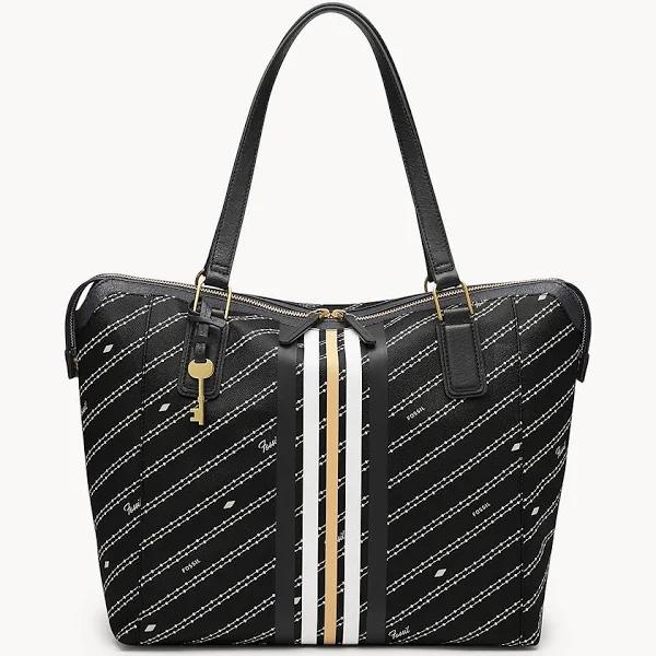 Fossil Jacqueline Black Tote Bag Black