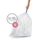 Code V, 60 Pack Custom Fit Liners, Recycling, Clear, simplehuman