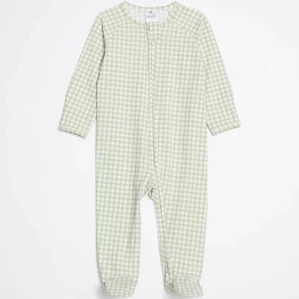 Baby Organic Cotton Print Zip Coverall