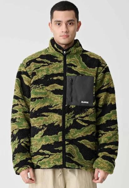 XLarge Reversible Sherpa Jacket - Black/Camo | Black/Camo