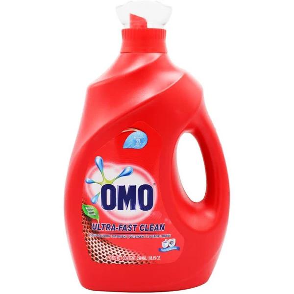 Omo Laundry Liquid Detergent Ultra Fast Clean 2.9L (2904mL)