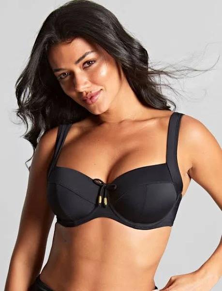 Panache Anya Riva Balconnet Bikini Top Black