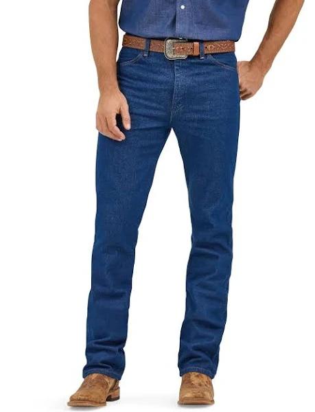 Jeans Wrangler Mens Cowboy Cut Slim Fit 32" Leg - Indigo 38