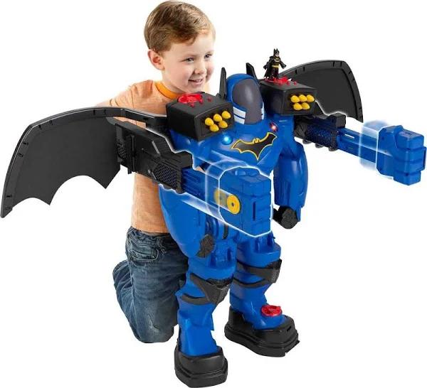 Fisher-Price Imaginext DC Super Friends Batman Toy, Batbot Xtreme Robot Playset, 30 Inches Tall with Figure for Pretend Play Kids Ages 3+ Years (