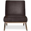 Palm Springs Leather Armchair Chocolate Brown by Freedom