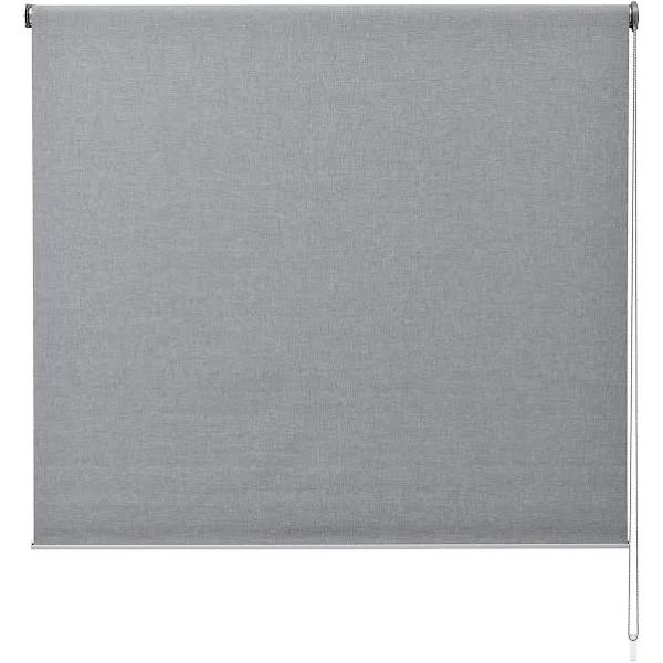 Baha Sabra Textured Blockout Roller Blind (Light Grey) (60x210cm)