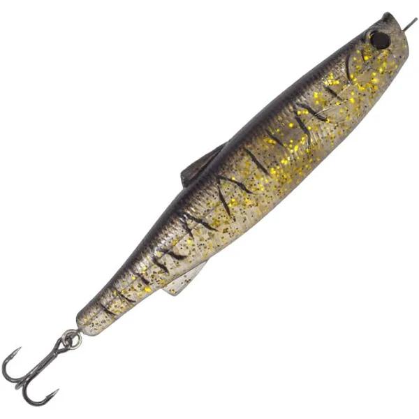 Fishcraft Dr Flex 90 Topwater Soft Plastic Fishing Lure #Black & Gold