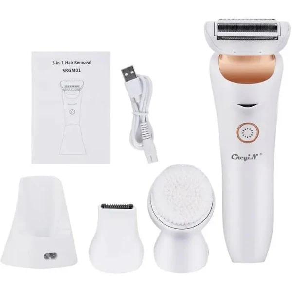 3in1 Electric Lady Shaver Female Hair Removal Trimming Bikini Depilatory Device Clippers & Trimmers