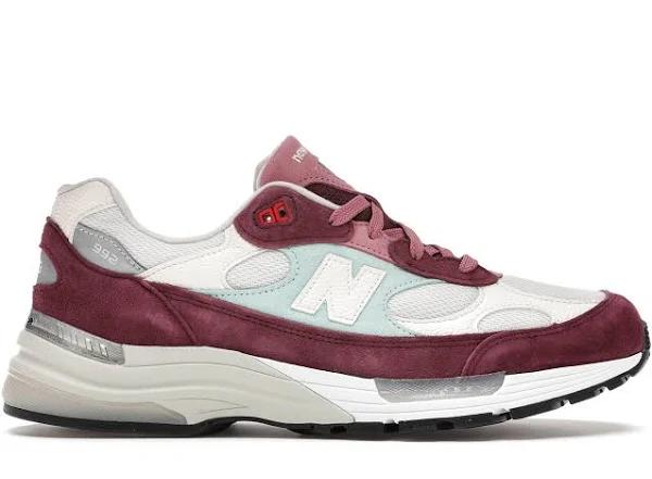 New Balance 992 Kith Kithmas Burgundy White