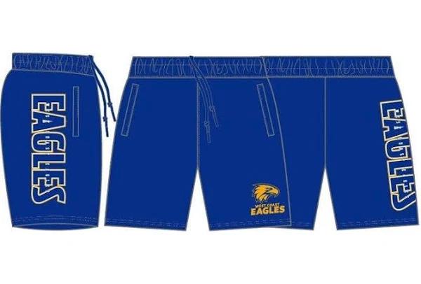 AFL Performance Shorts - West Coast Eagles - Supporter - Adult - Mens