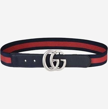 Gucci Blue & Red GG Web Belt