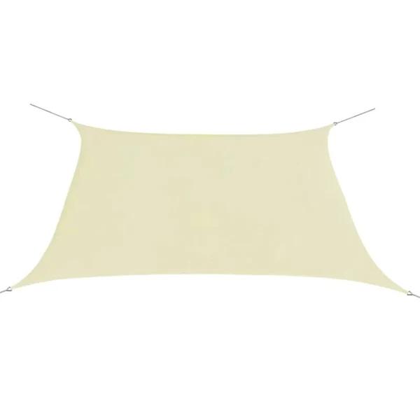 vidaXL - Sunshade Sail Oxford Fabric Square - Cream - 2x2 M