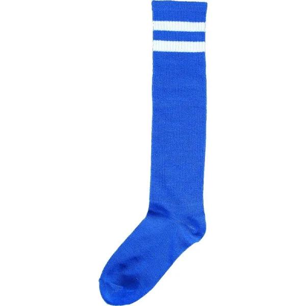 Striped Knee Socks - Blue