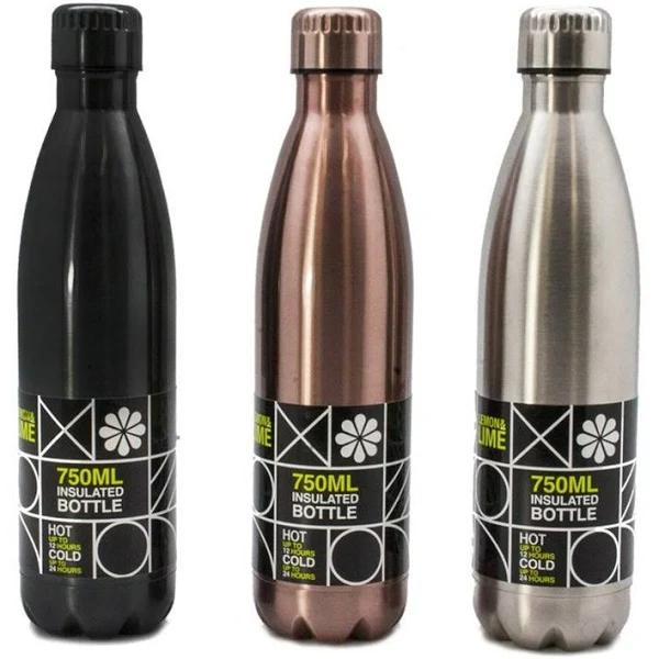 12 x Insulated Water Bottles 750ml | Stainless Steel Double Wall Hot Drinking Bottle - AfterPay & zipPay Available