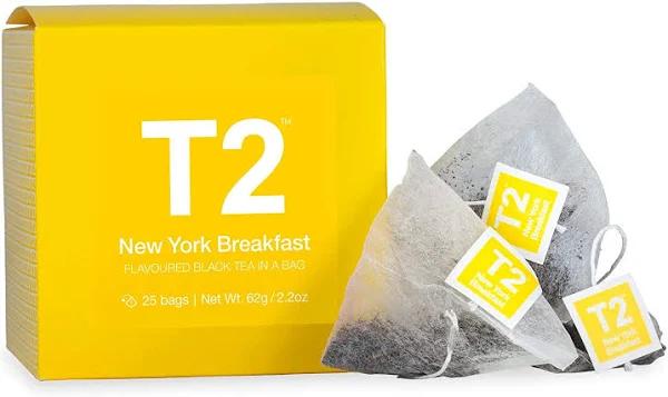 T2 Teabags - New York Bio Tbag 25pk Gift Cube