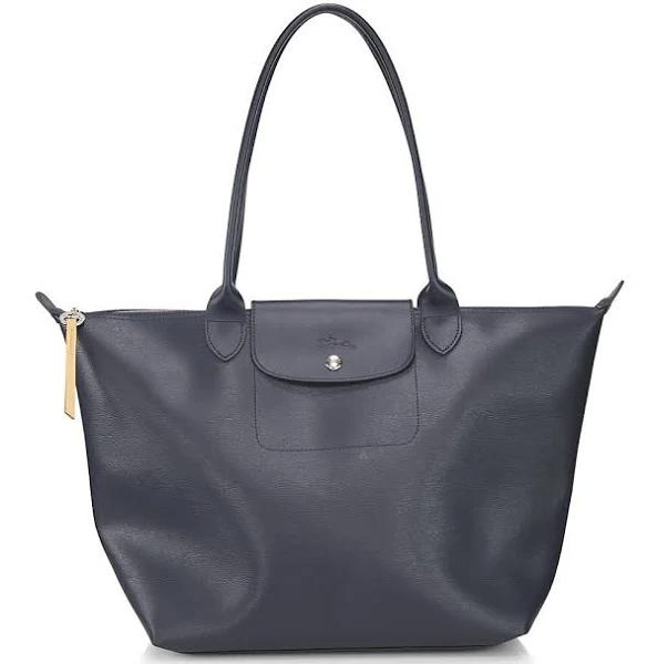 Longchamp Large Le Pliage City Shoulder Tote Navy