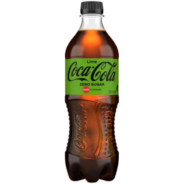 Coca Cola Soft Drink Coke With Lime Zero 600ml