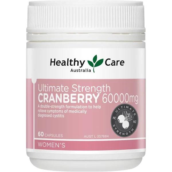 Healthy Care Ultimate Strength Cranberry 60000mg 60 Capsules