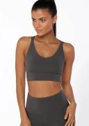 Lorna Jane Womens Lotus Longline Sports Bra Blue XS