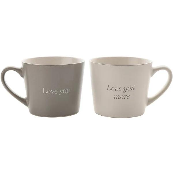 Widdop & Co Amore ‘Love You & Love You More’ Boxed Set of 2 Mugs