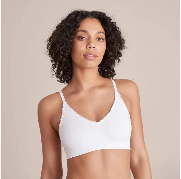 Pointelle Crop Top - Lily Loves | White | Size 10