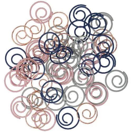 Otto Swirl Paper Clips Assorted 50 Pack