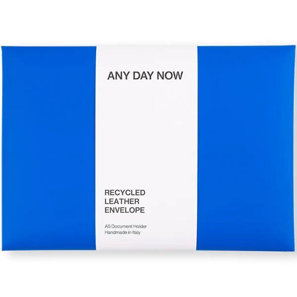 Any Day Now Recycled Leather Envelope Folder A5 Blue