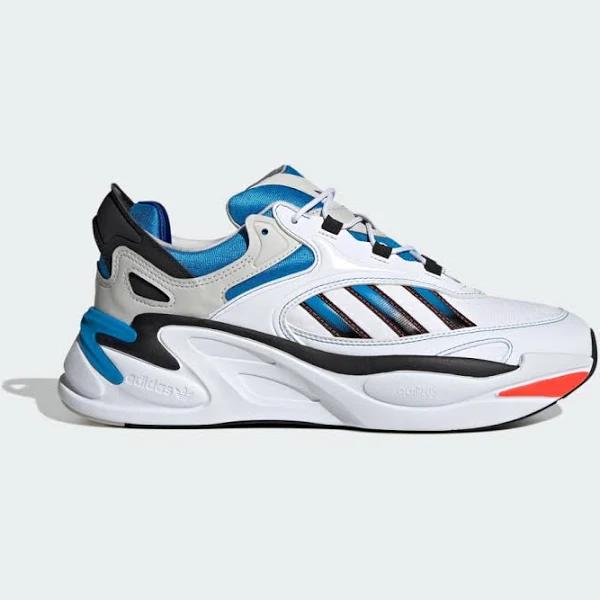 Adidas Originals White & Blue Ozmorph Sneakers