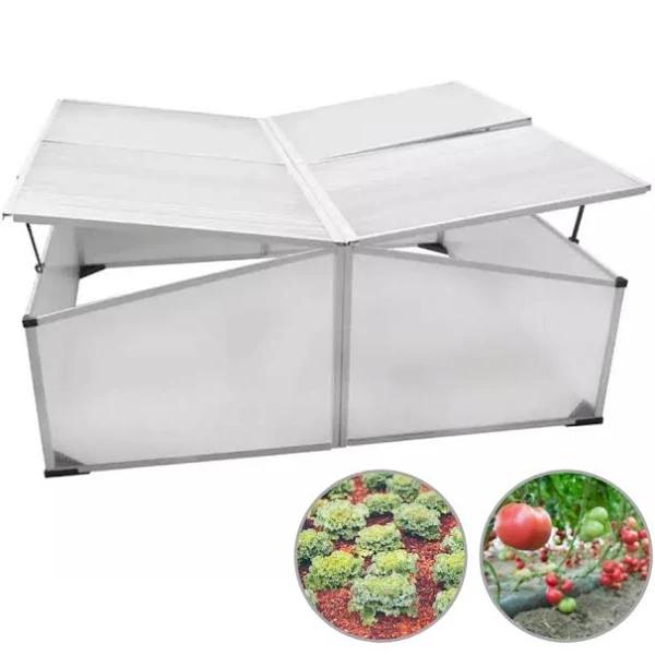 Garden Cold Frame Mini Greenhouse Plant Flower Grow House with 4 Lids Waterproof - AfterPay & zipPay Available