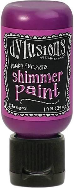 Dylusions Funky Fuchsia Shimmer Paint