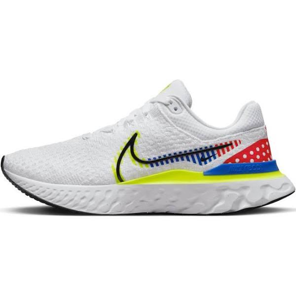 Nike React Infinity Run Flyknit 3 Premium White Volt Racer Blue