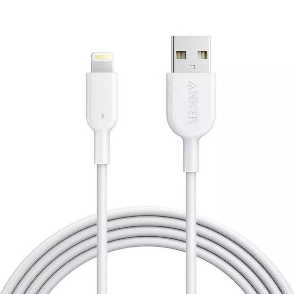 Anker A8432H21 Powerline II 0.9m iPhone Lightning Cable - White