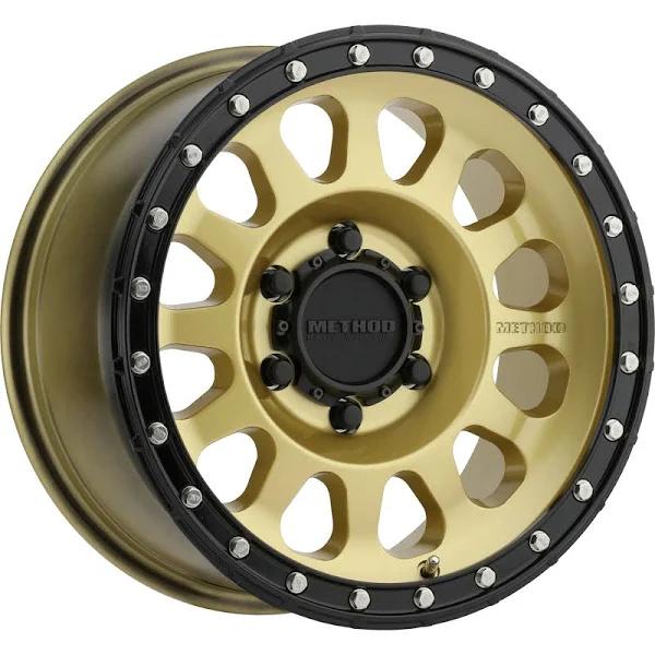 Method MR315 Gold/Black Street LOC Wheel - 17x8.5 +25mm Offset