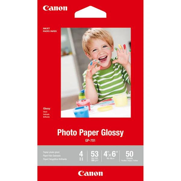 Canon 4x6 Glossy Photo Paper 50 Sheets