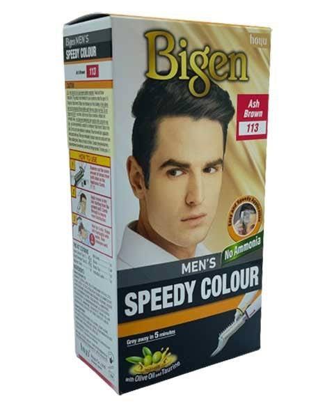 Bigen Hair Mens Speedy Colour Ash Brown 113 300g