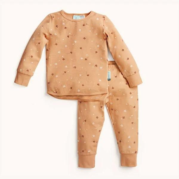 ergoPouch Long Sleeve Pyjamas 0.2 TOG, Honey Bees / 5 Y