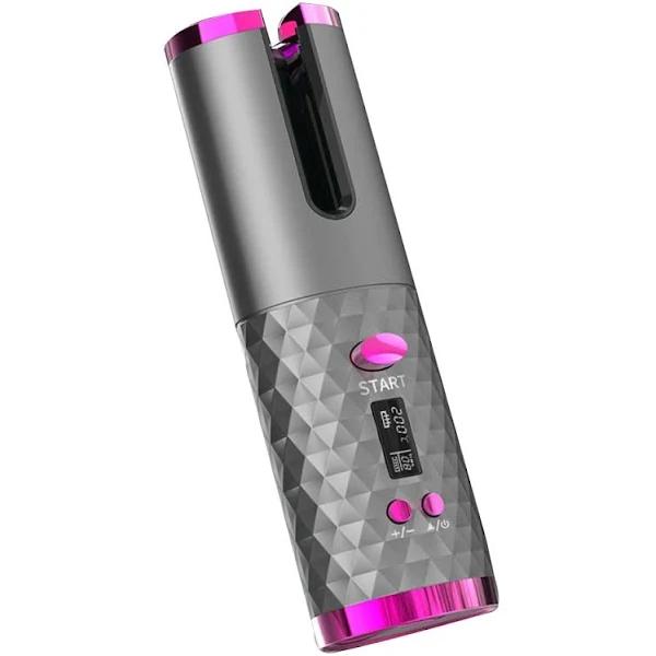 Vibe Geeks USB Rechargeable Cordless Auto-rotating Ceramic Portable Hair Curler - AfterPay & zipPay Available