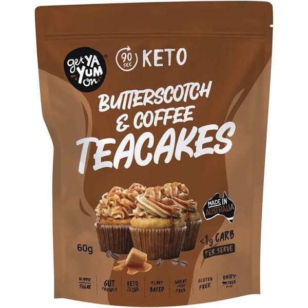 Get Ya Yum On (90 Sec Keto) Butterscotch & Coffee Teacakes 60g