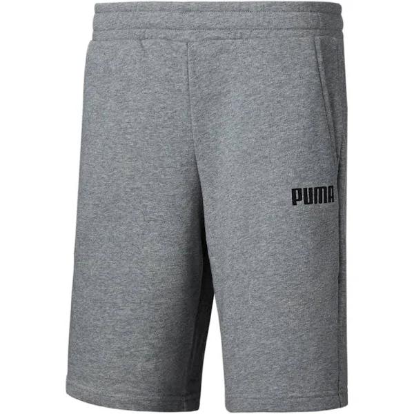 Essentials Sweat Shorts Men in Medium Gray Heather, Cotton by Puma