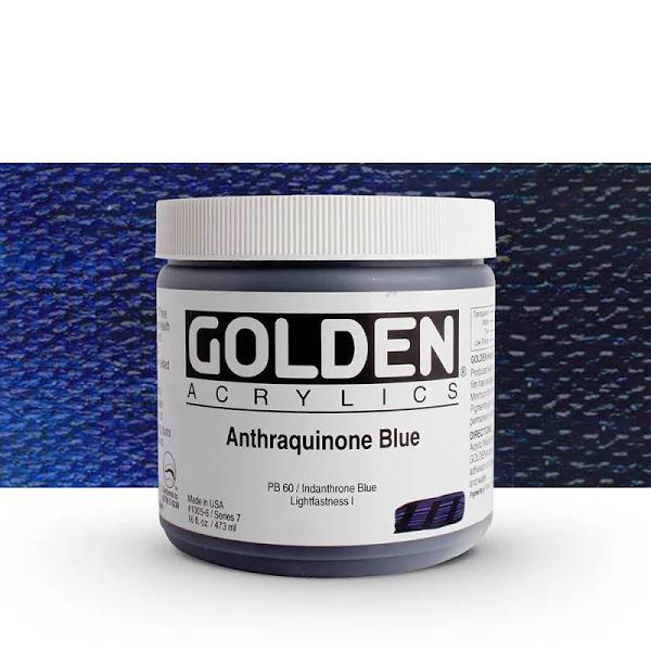 Golden : Heavy Body Acrylic Paint : 473ml : Anthraquinone Blue