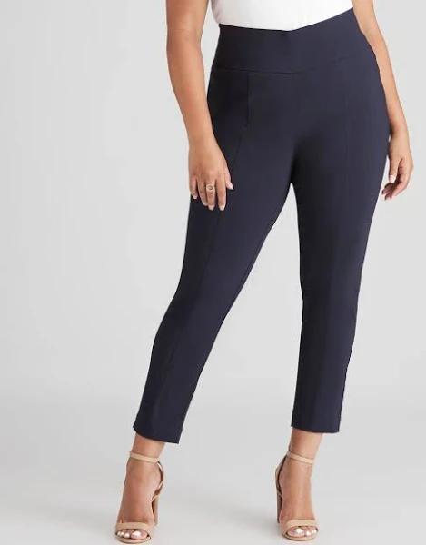 Beme Regular Length Pull On Pants - Size 18 - Womens - Navy