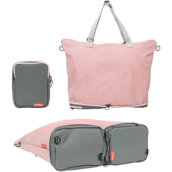 KOELE Pink Shopper Bag Tote Bag Foldable Travel Laptop Grocery KO-DUAL