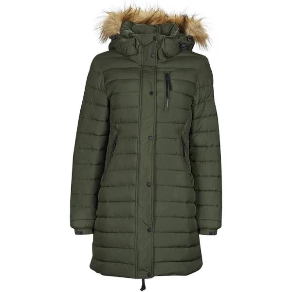 Superdry Fuji Hooded Mid Length Puffer Jacket