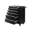 Giantz 5 Drawer Mechanic Tool Box Storage Trolley - Black