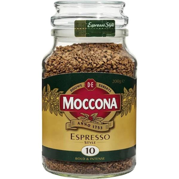 Moccona Espresso Style Freeze Dried Instant Coffee, 200g