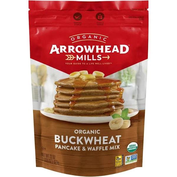 Arrowhead Mills, Organic Buckwheat Pancake & Waffle Mix, 1 LB 6 oz (623 g)